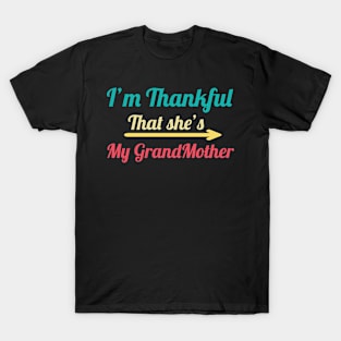 I'm Thankful That She's My grandmother, vintage T-Shirt